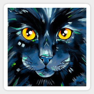 Cats in Color 2 - Black version Sticker